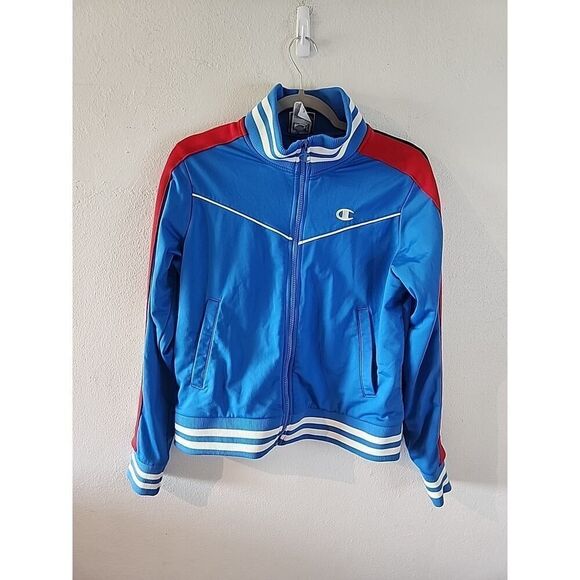 Champion Other - Vintage Champion Men's Small Color Block Logo Retro Track Jacket Youth Large